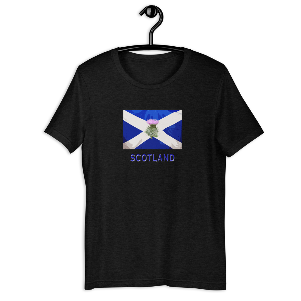 Saltire & Thistle T-Shirt - Joddy MacWingnut's T-Shirt Emporium