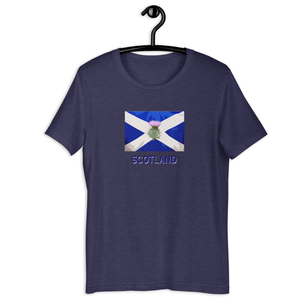 Saltire & Thistle T-Shirt - Joddy MacWingnut's T-Shirt Emporium